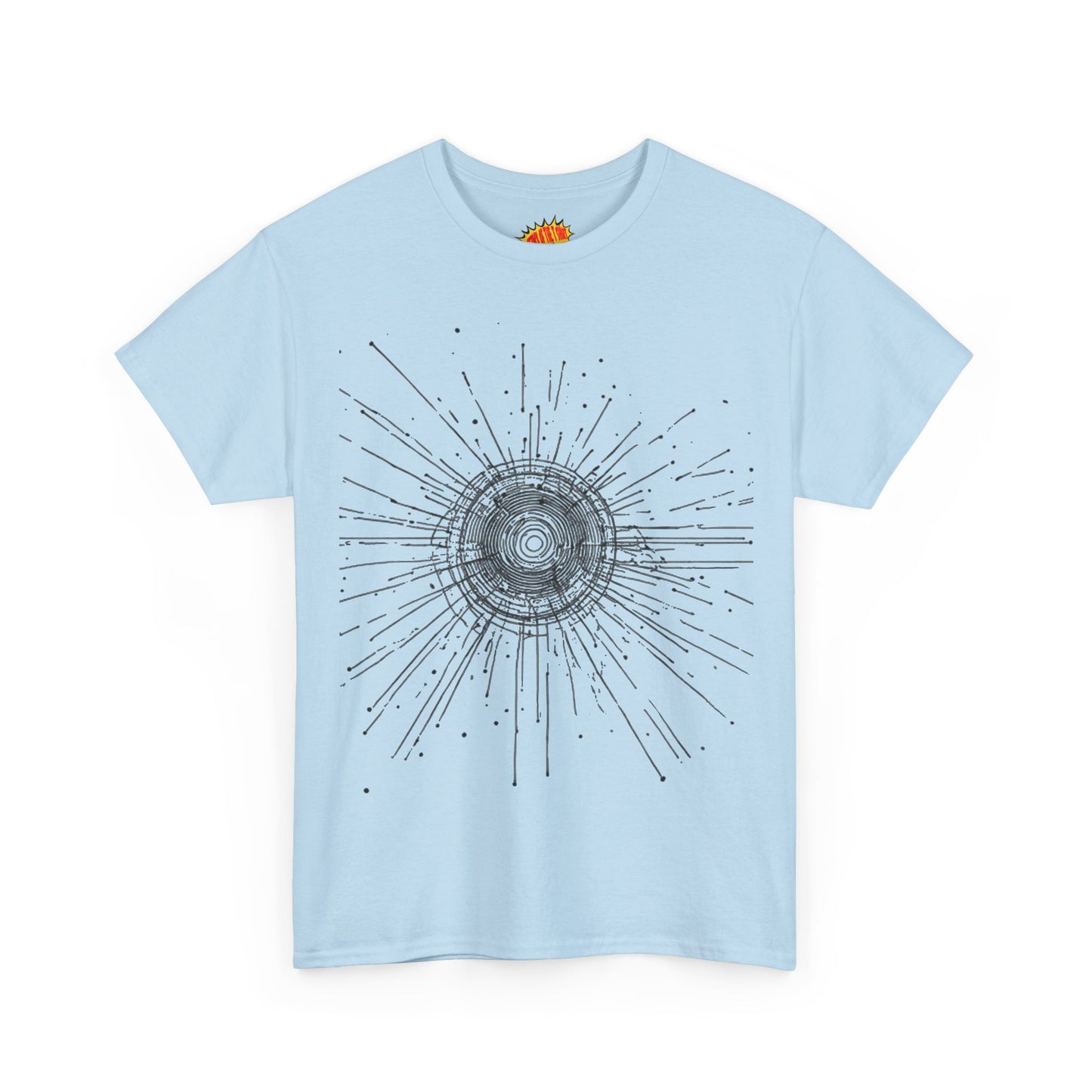 Circle Line Drawing Graphic Art Tee Shirt *Multiple Colors*
