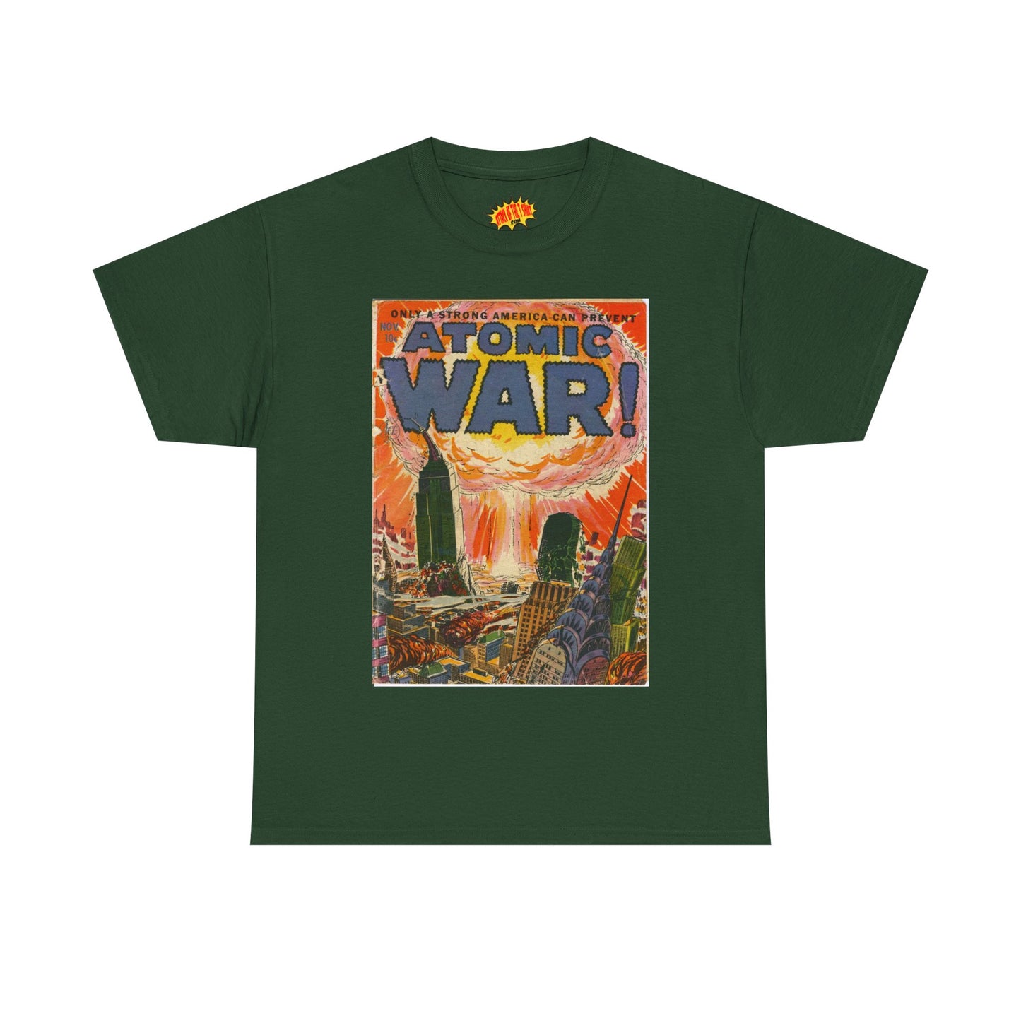 Atomic War Nov. Comic Tee Shirt *Multiple Colors*