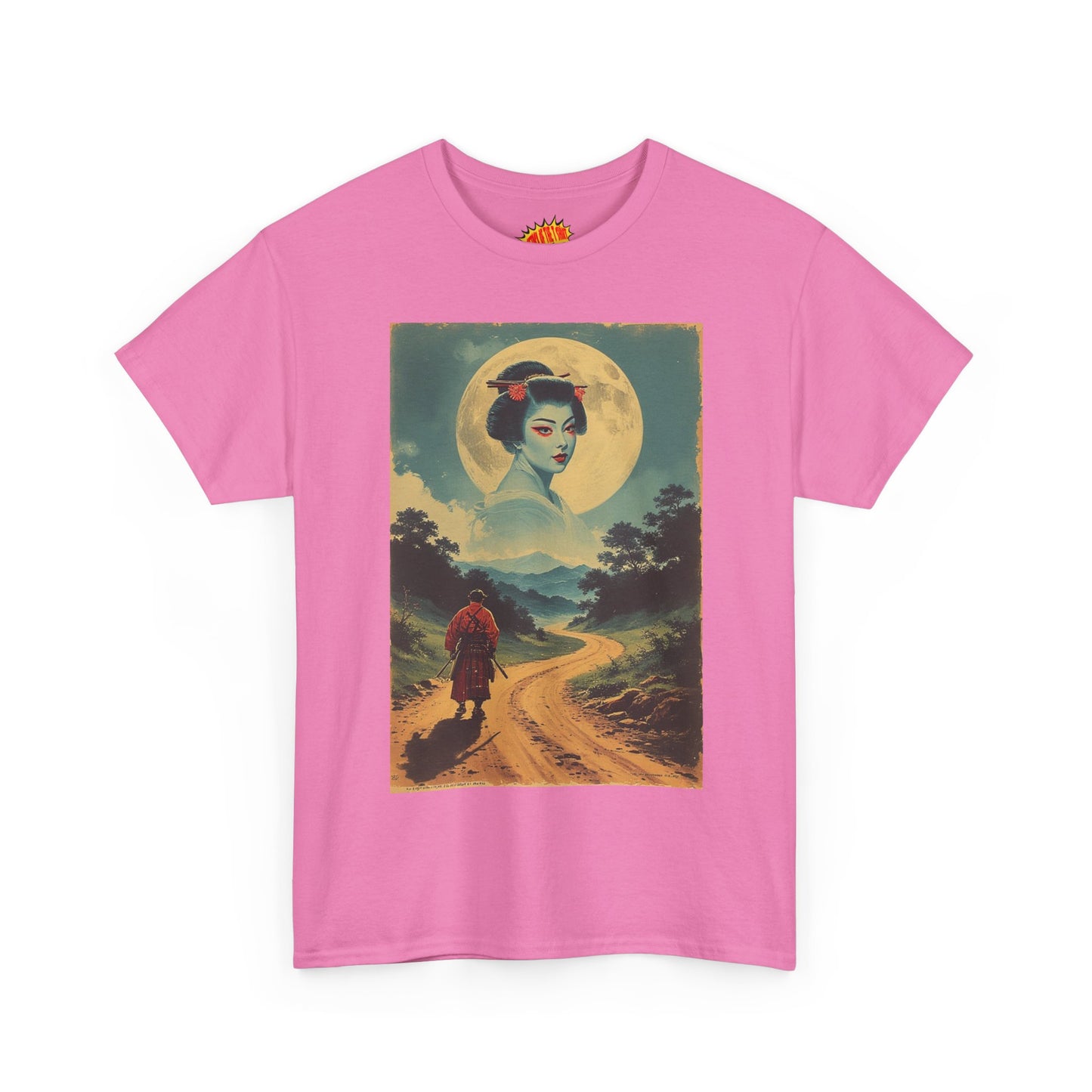 Walking Samurai w/Cloud Moon Woman T-Shirt *Multiple Colors*