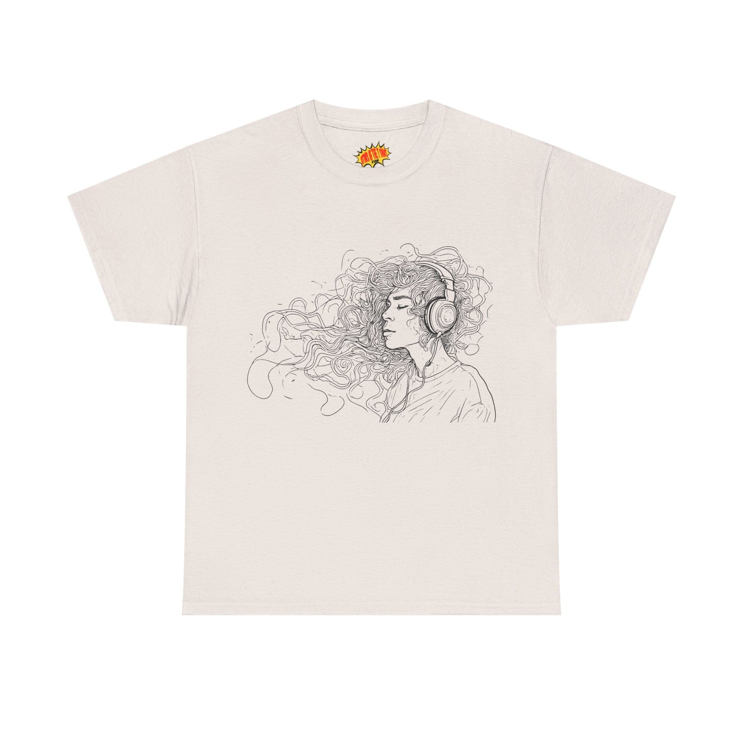 Line Drawing Portrait Graphic Musical Art Tee Shirt *Multiple Colors*