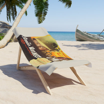 The Steel Helmet Movie Poster Beach Towel | Vintage WWII Movie Poster Art Towel