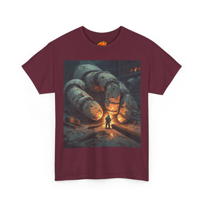 Anime Factory Welder w/Giant Robot Mech Hand T-Shirt