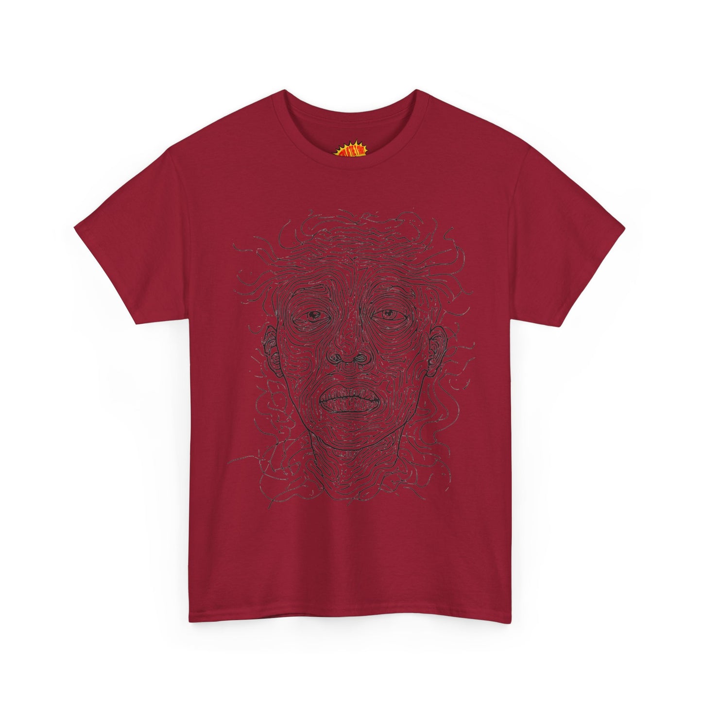 Graphic Line Art Portrait Tee Shirt *Multiple Colors*