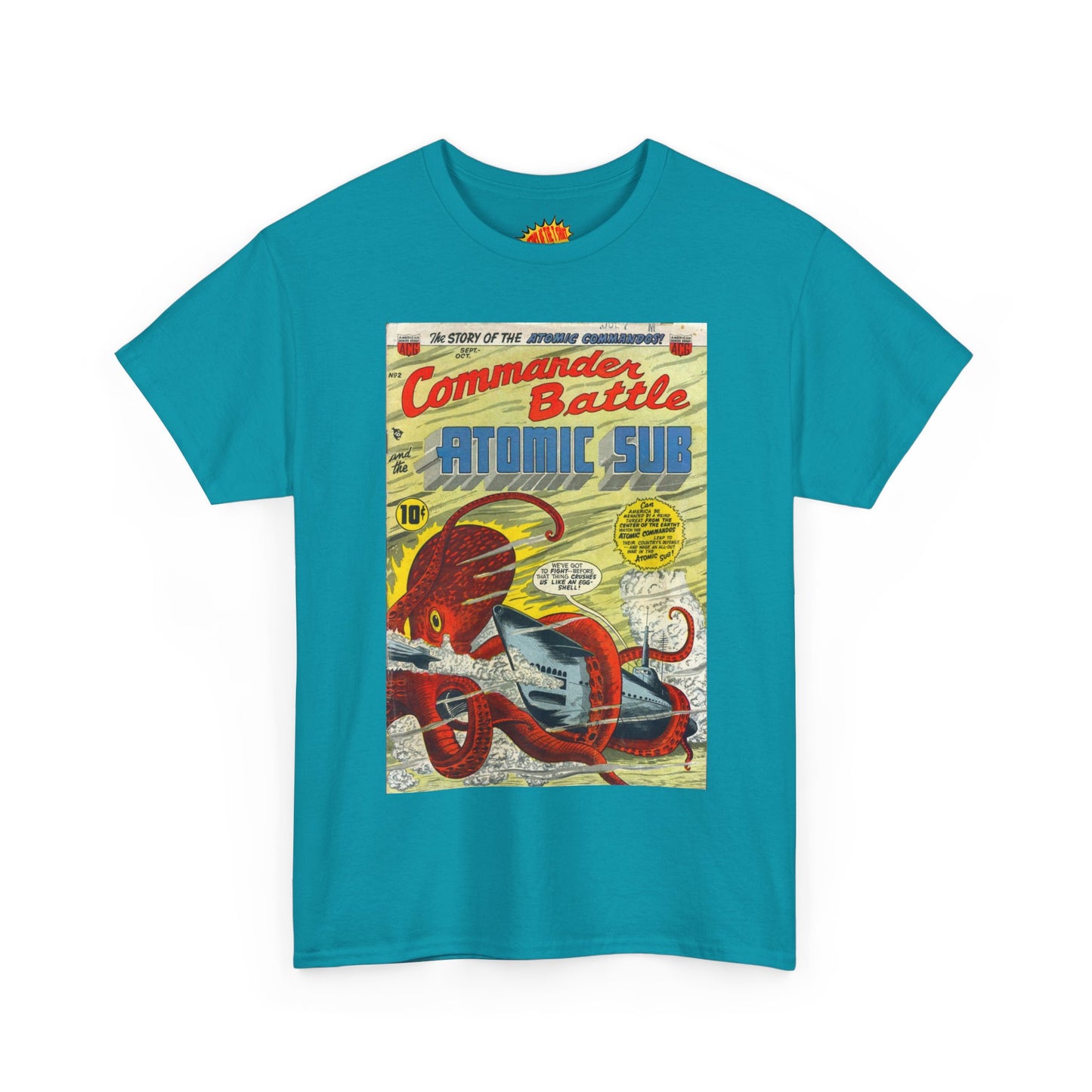 Commander Battle Atomic Sub No. 2 Comic Tee Shirt *Multiple Colors*