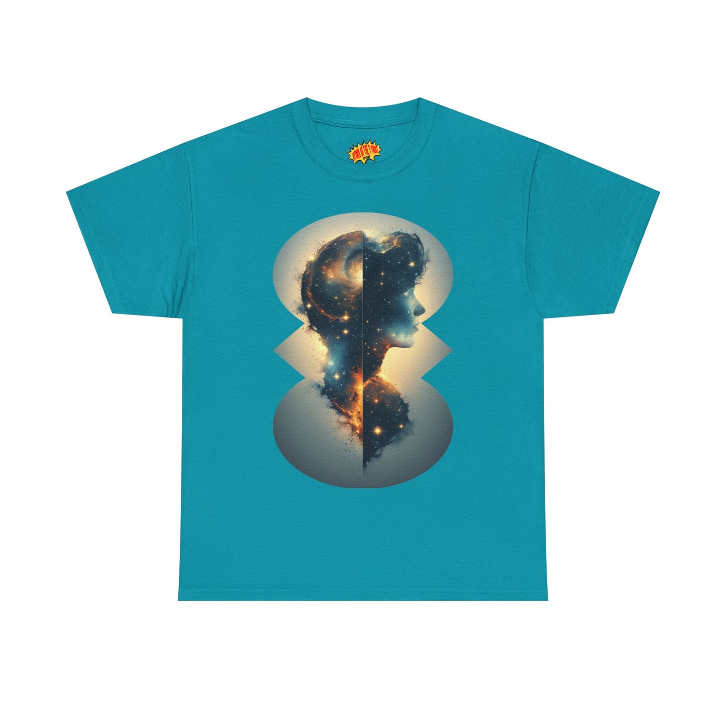 Cosmic Silhouette Galaxy Graphic Art Tee Shirt *Multiple Colors*
