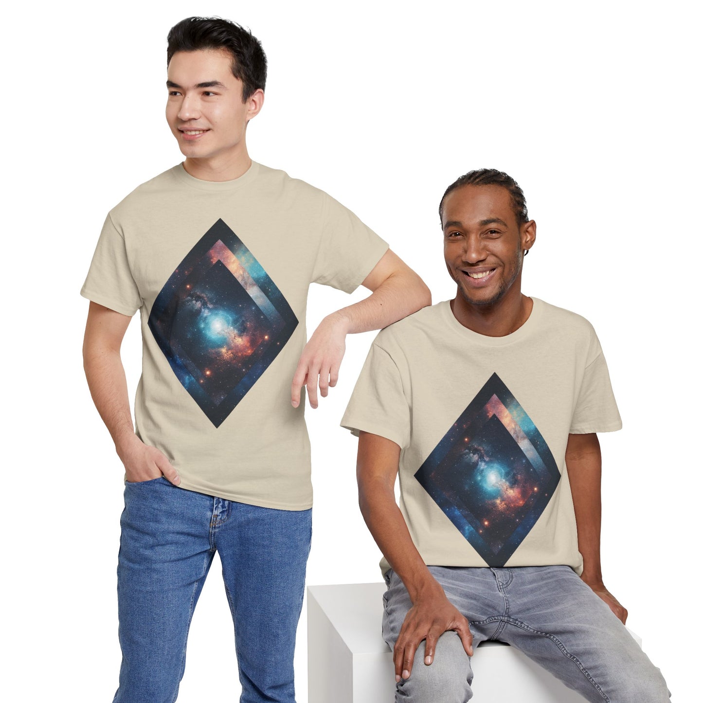 Diamond Galaxy Art Graphic Tee Shirt *Multiple Colors*