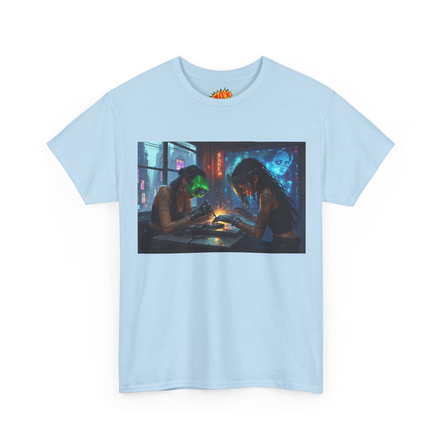 Cyberpunk Robot Nail Salon T-Shirt *Multiple Colors*