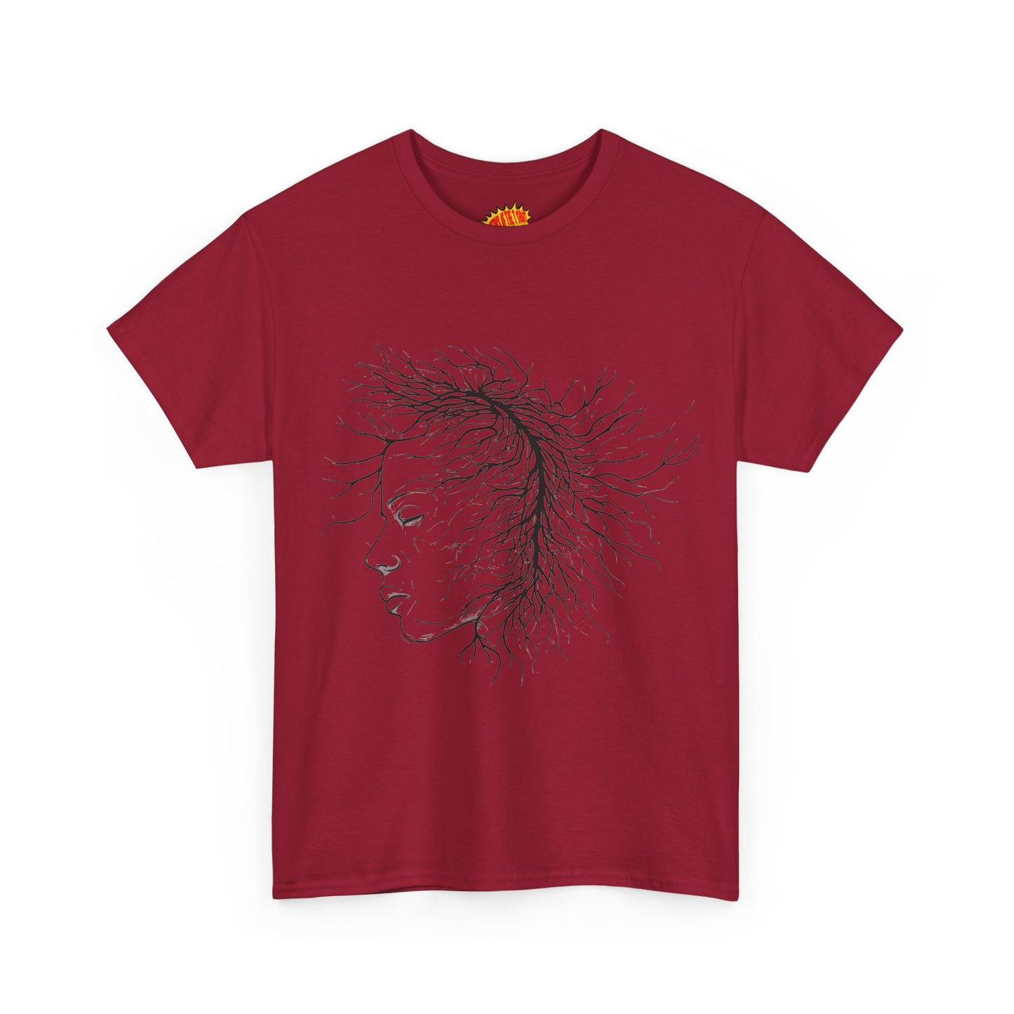 Capillary Face Line Drawing Graphic Art Tee Shirt *Multiple Colors*