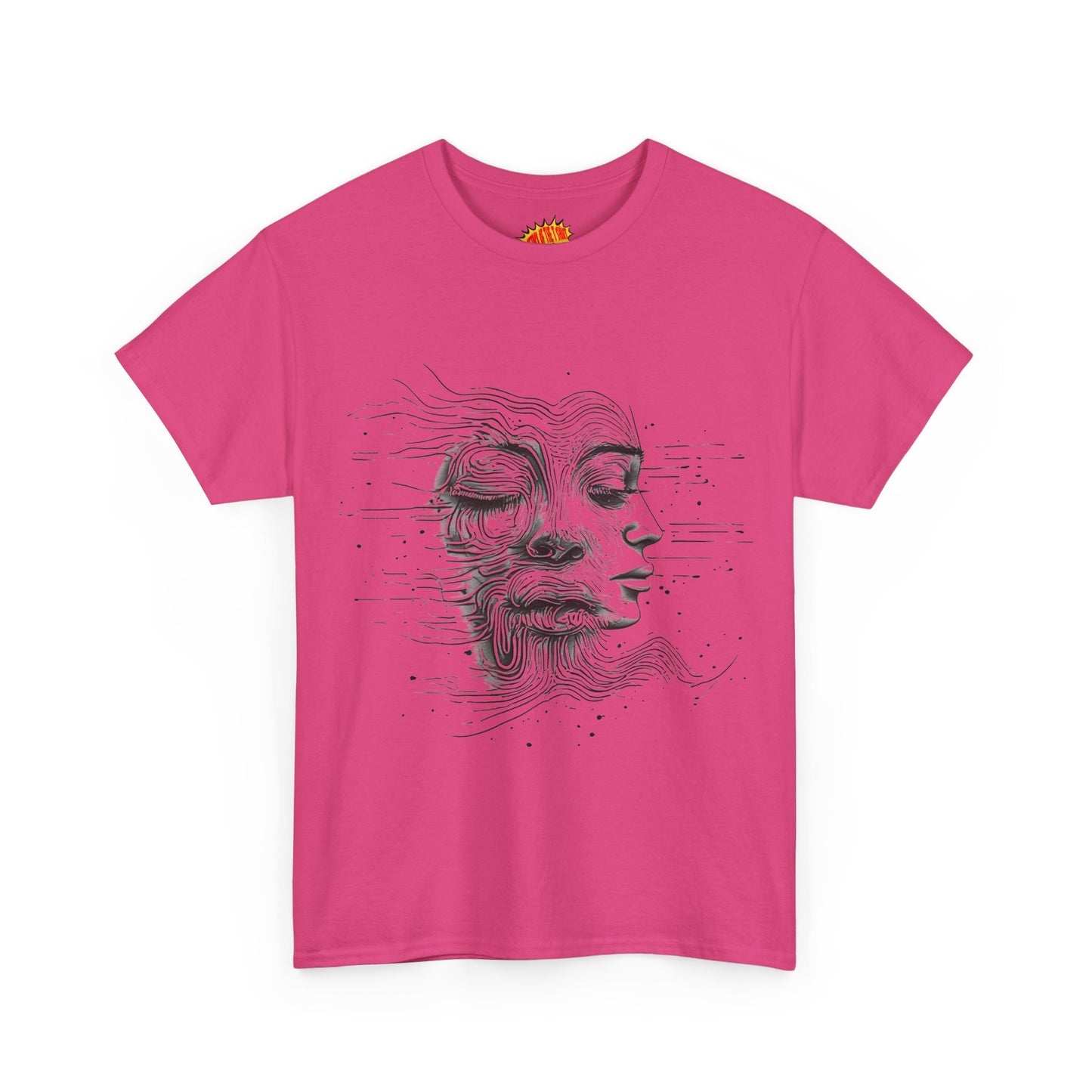 Line Drawing Graphic Art Faces Tee Shirt *Multiple Colors*