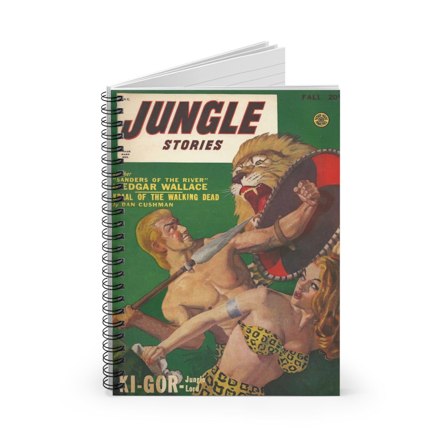 Jungle Stories Fall Comic Book Cover Notebook