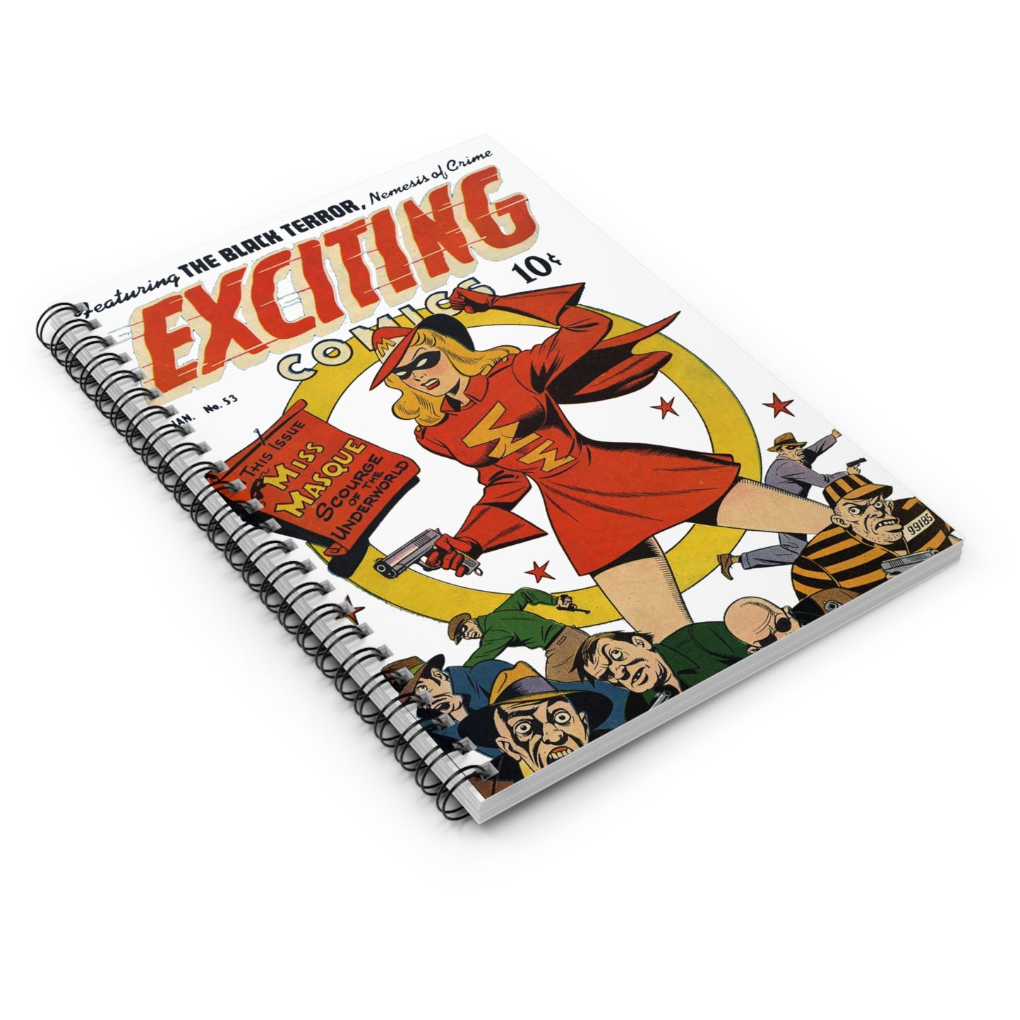 Exciting Comics #53 feat. Miss Masque Spiral Notebook