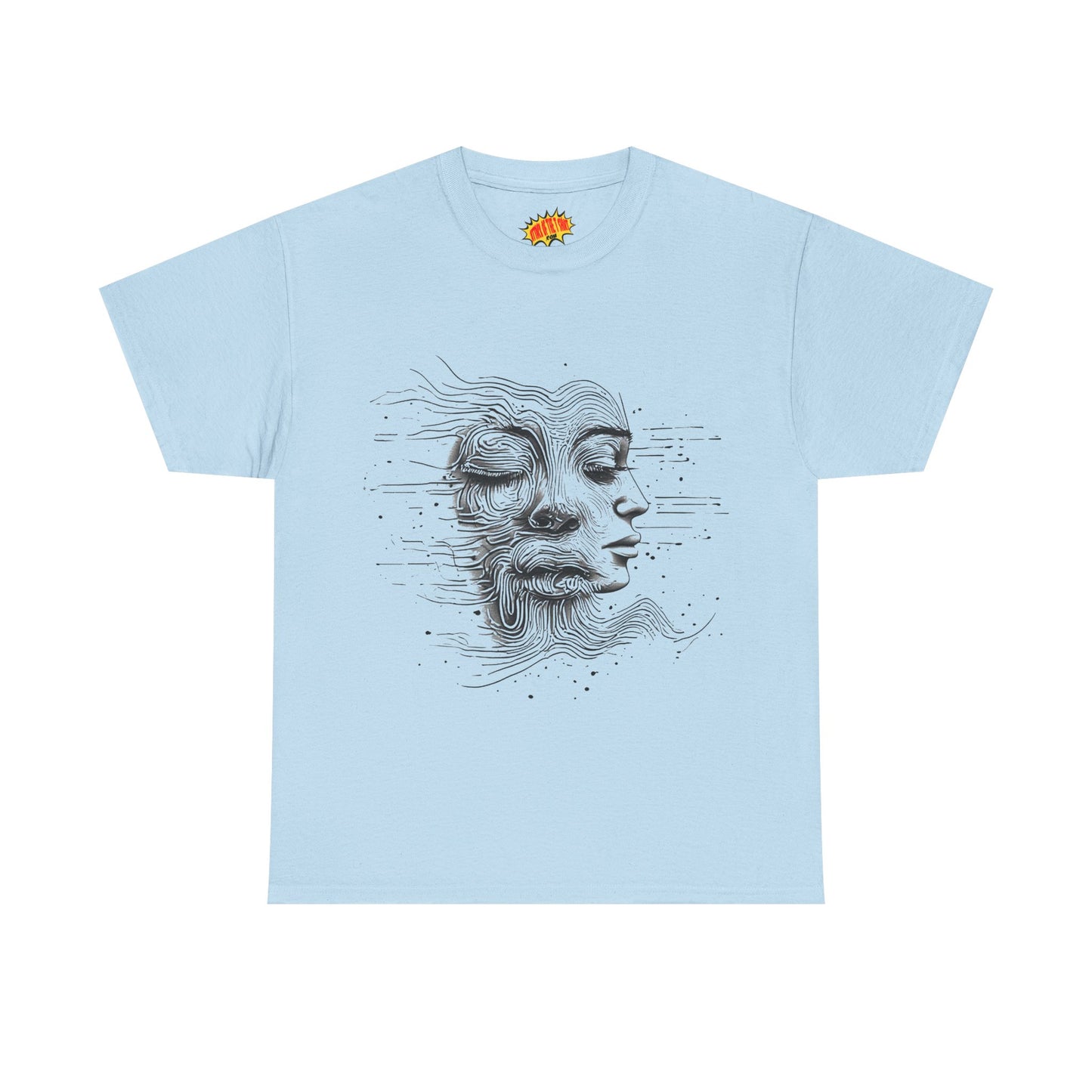 Line Drawing Graphic Art Faces Tee Shirt *Multiple Colors*