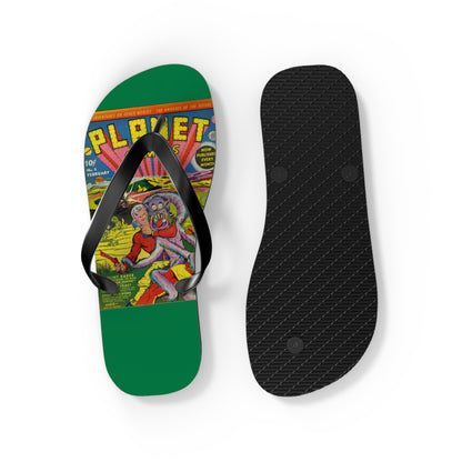 Planet Comics #2 Flip Flops Green *Multiple Sizes Available*