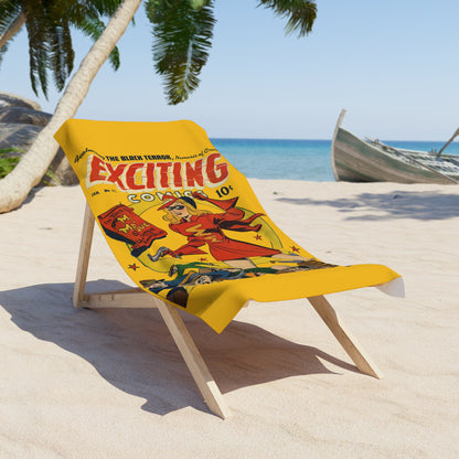 Miss Masque Beach Towel Yellow