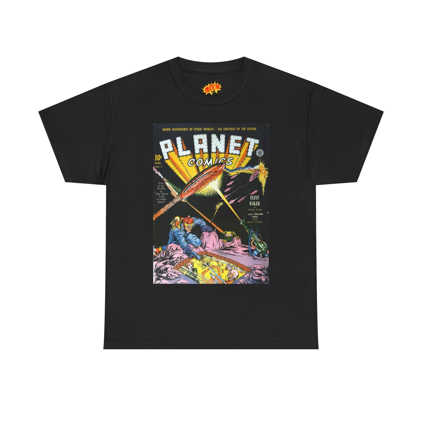 Planet Comics #3 - Heavy Cotton Tee *Dark Colors*