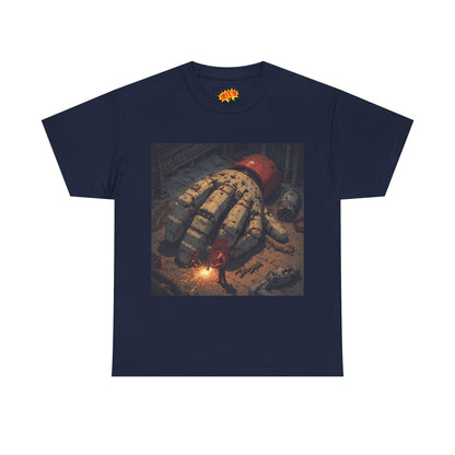 Anime Mech Factory Welder w/Giant Robot Hand T-Shirt