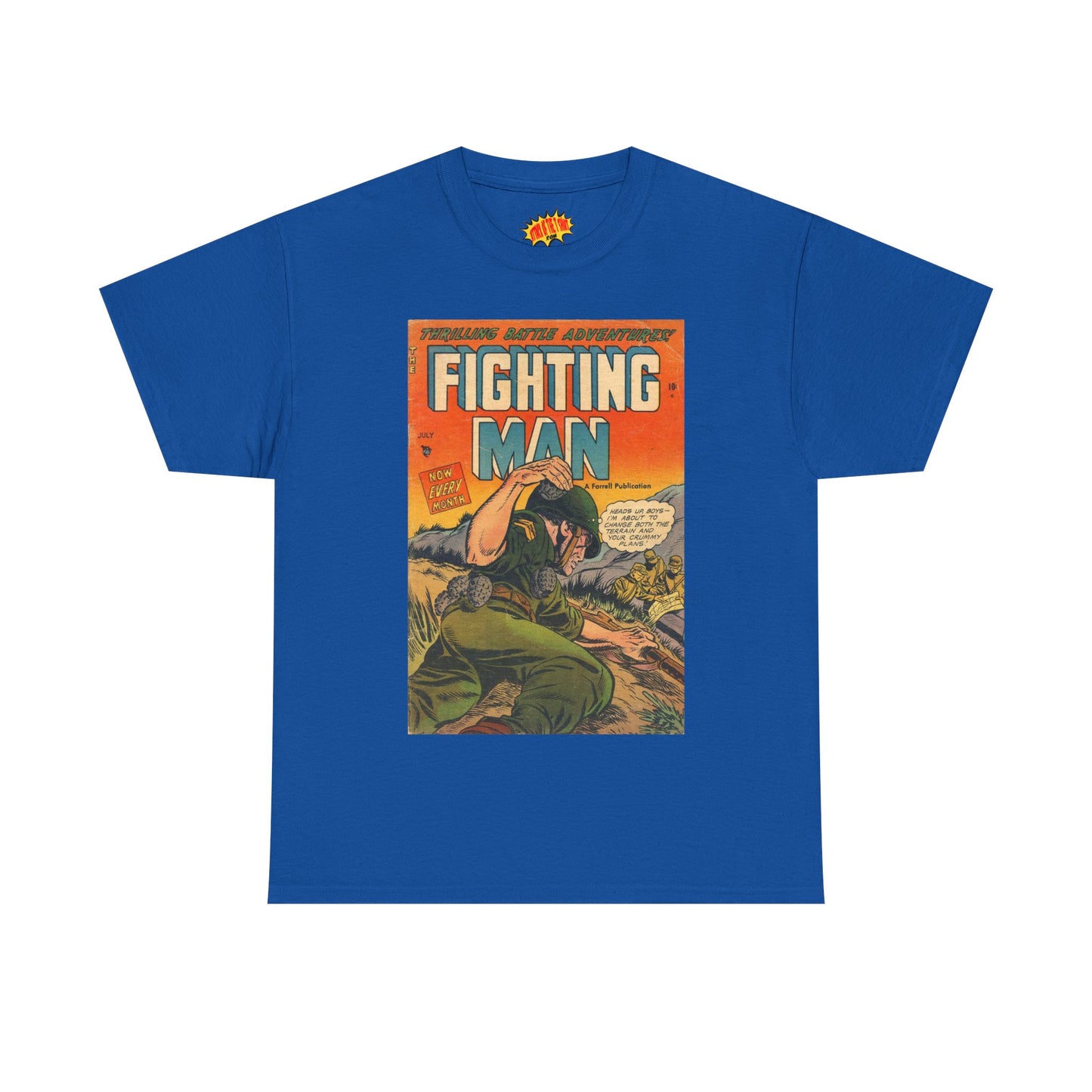 The Fighting Man July Comic Tee Shirt *Multiple Colors*
