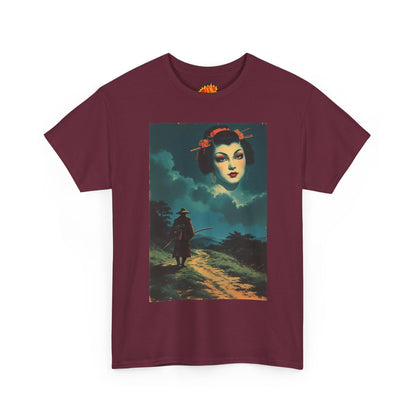 Walking Samurai w/Cloud Woman T-Shirt