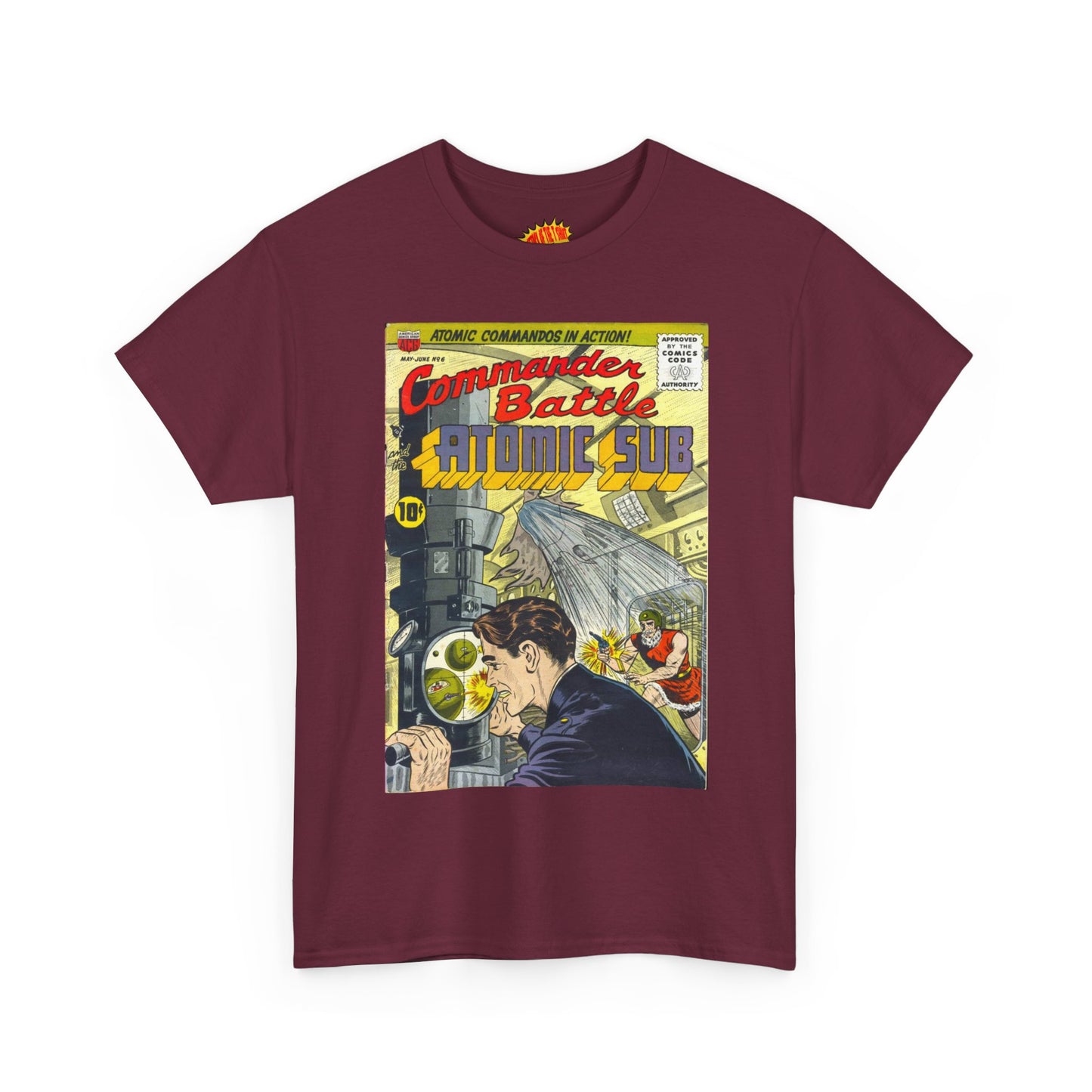 Commander Battle Atomic Sub No. 6 Comic Tee Shirt *Multiple Colors*