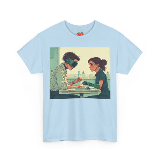 Pastel Robot Hands Manicure Scene T-Shirt *Multiple Colors*