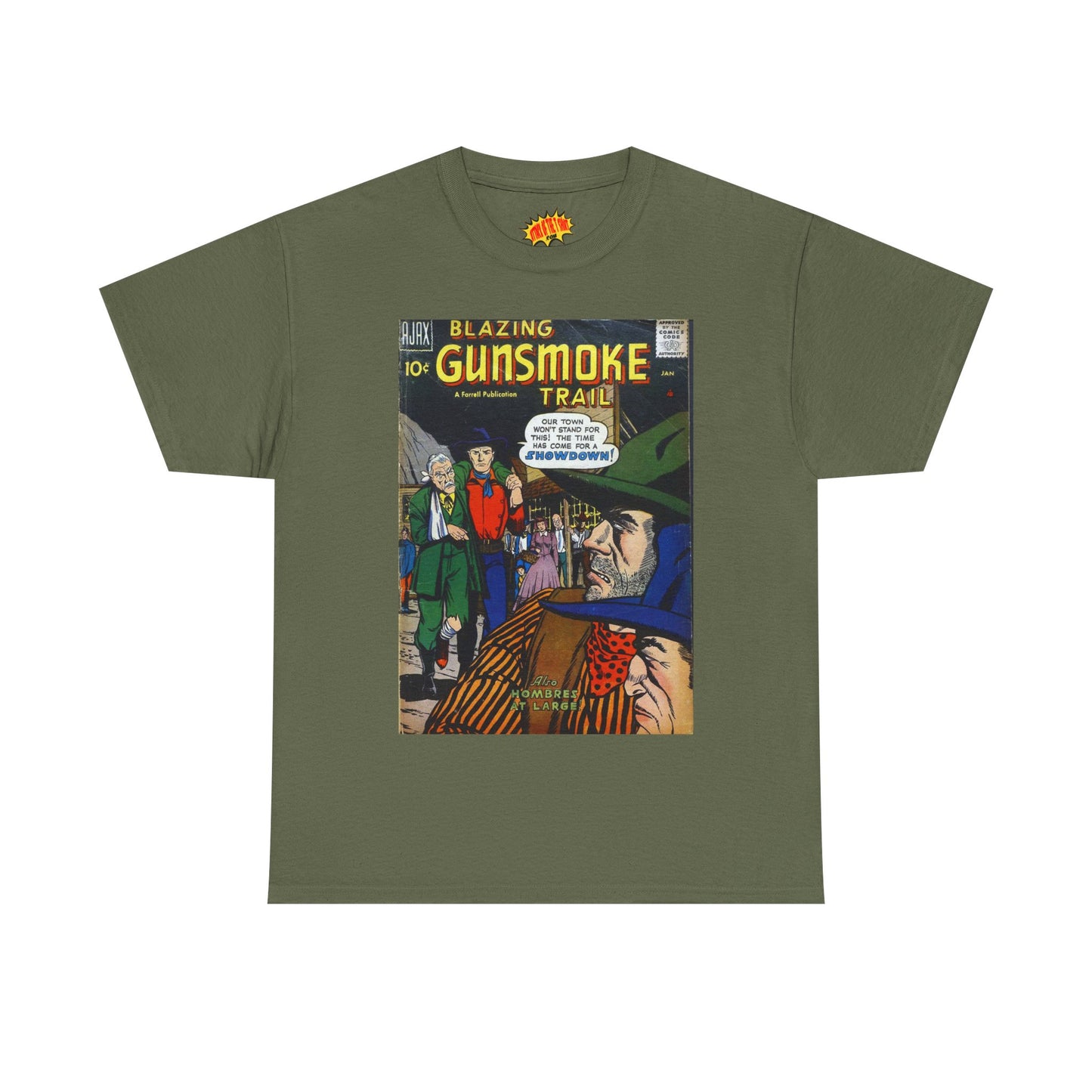 Gunsmoke Trail January Comic Tee Shirt *Multiple Colors*