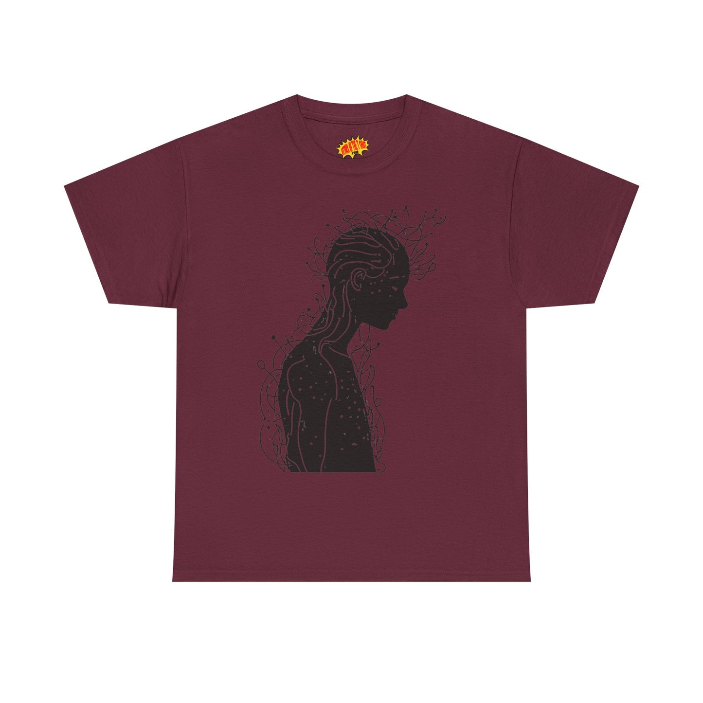 Human Silhouette Line Drawing Graphic Art Tee Shirt *Multiple Colors*