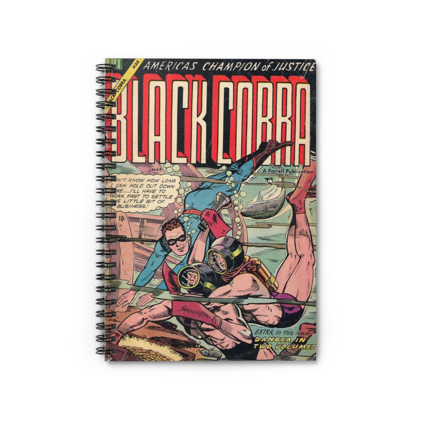 Black Cobra March Comic Spiral Notebook