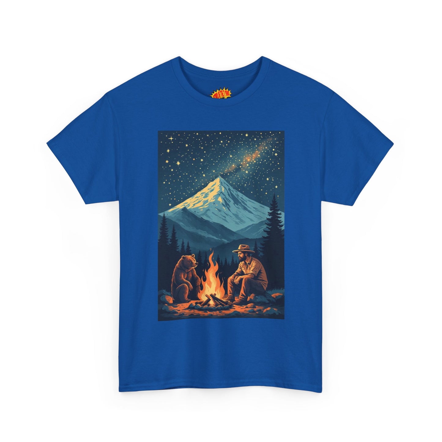 Mountain Man w/Bear Campfire T-Shirt *Multiple Colors*