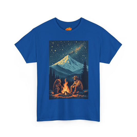 Mountain Man w/Bear Campfire T-Shirt *Multiple Colors*