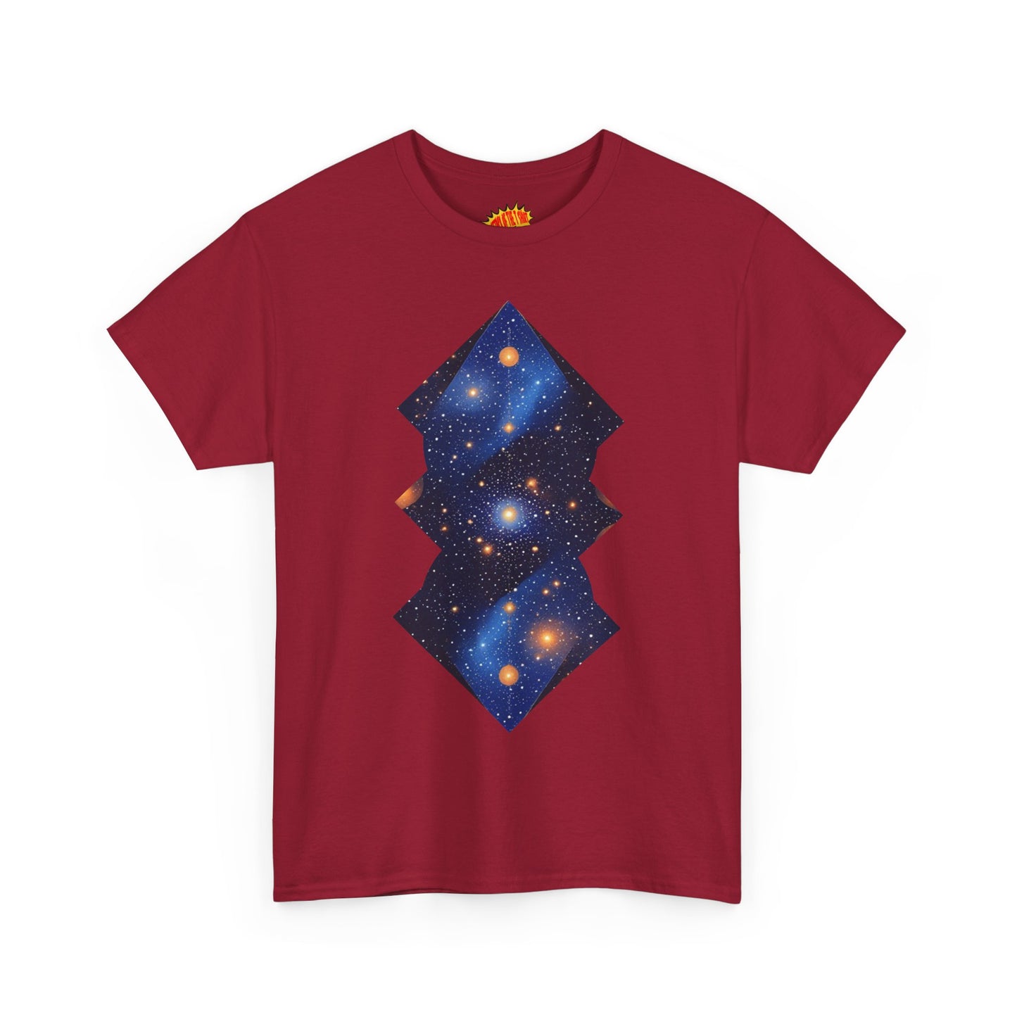 Geometric Shaped Galaxy Graphic Space Art Tee Shirt *Multiple Colors*