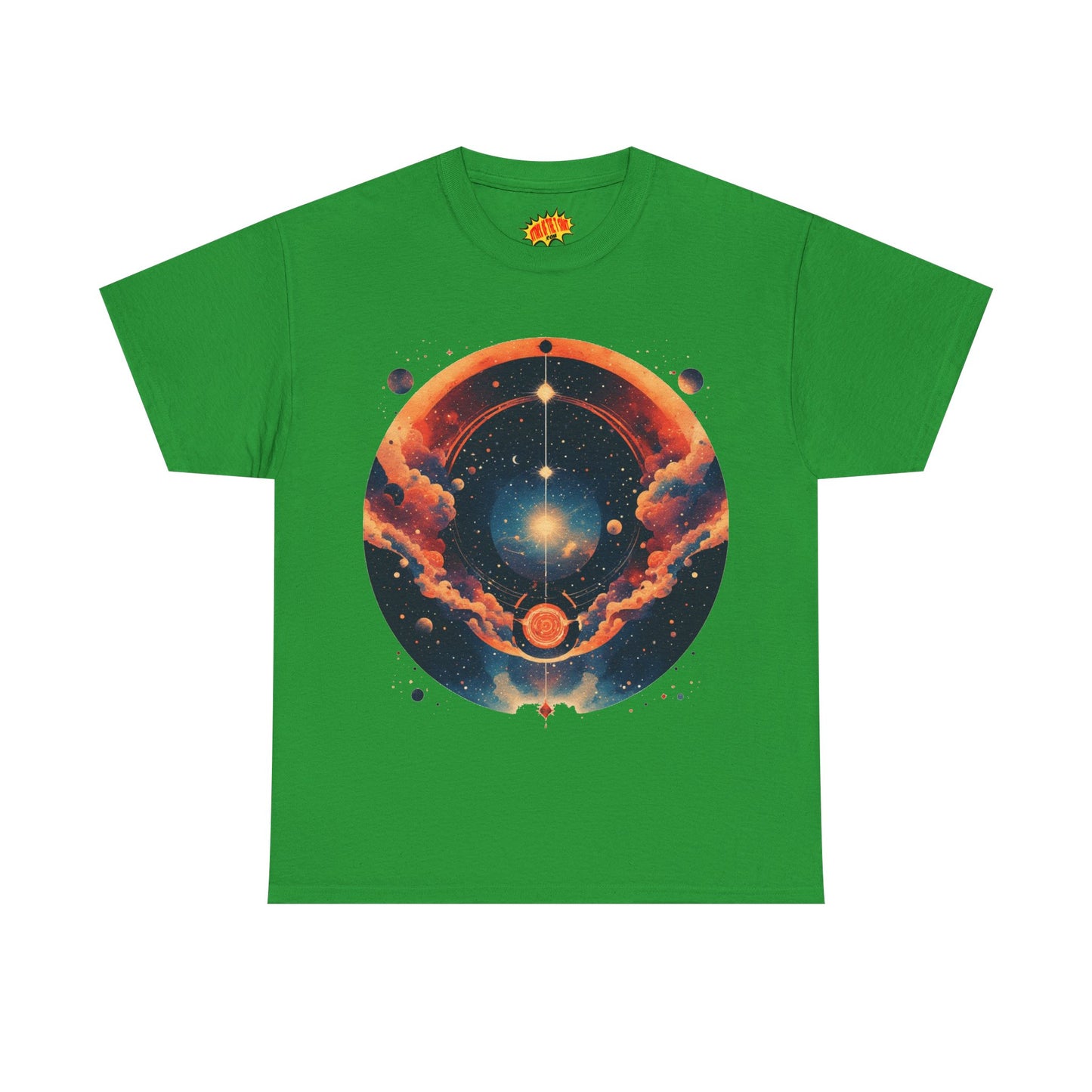 Round Galaxy Graphic Tee Shirt *Multiple Colors*