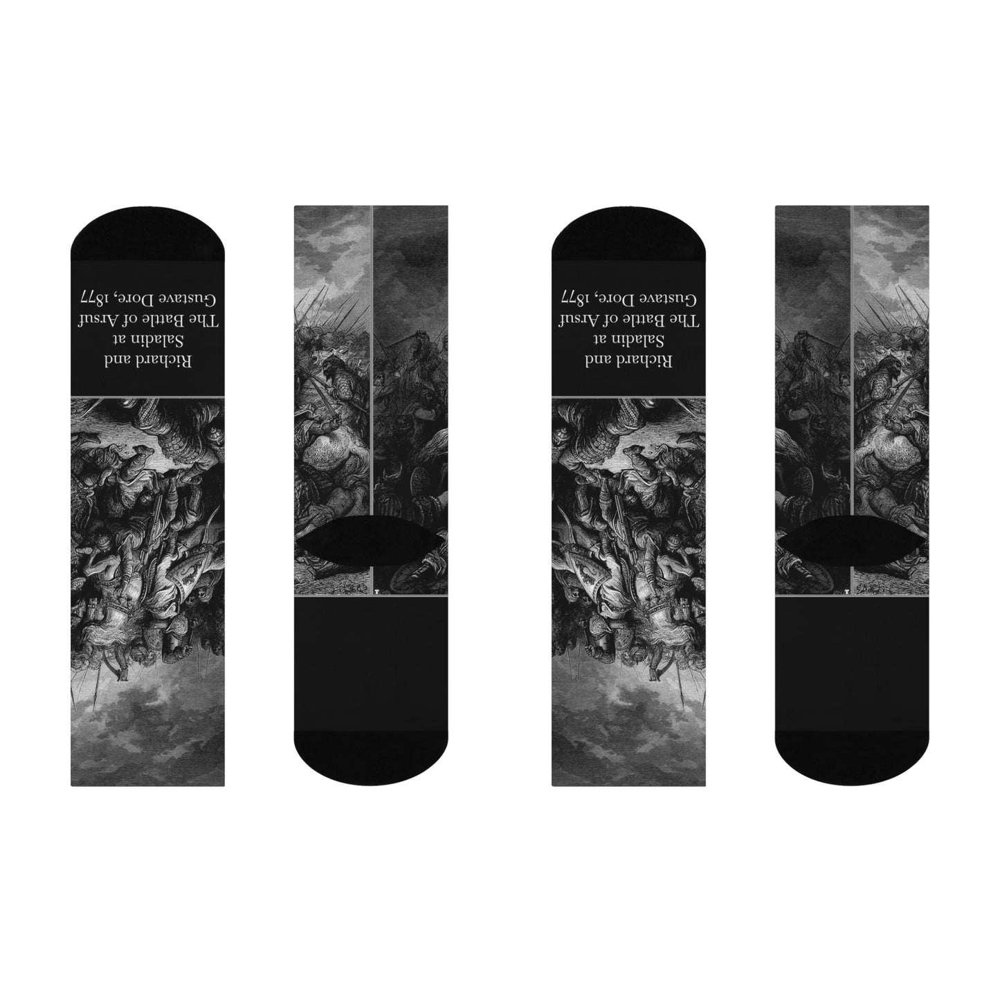 Richard and Saladin - Gustave Dore Cushioned Socks