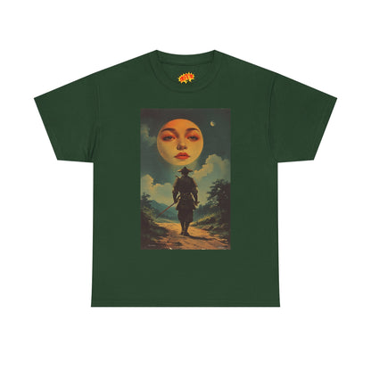 Walking Samurai w/Blood Moon Face T-Shirt