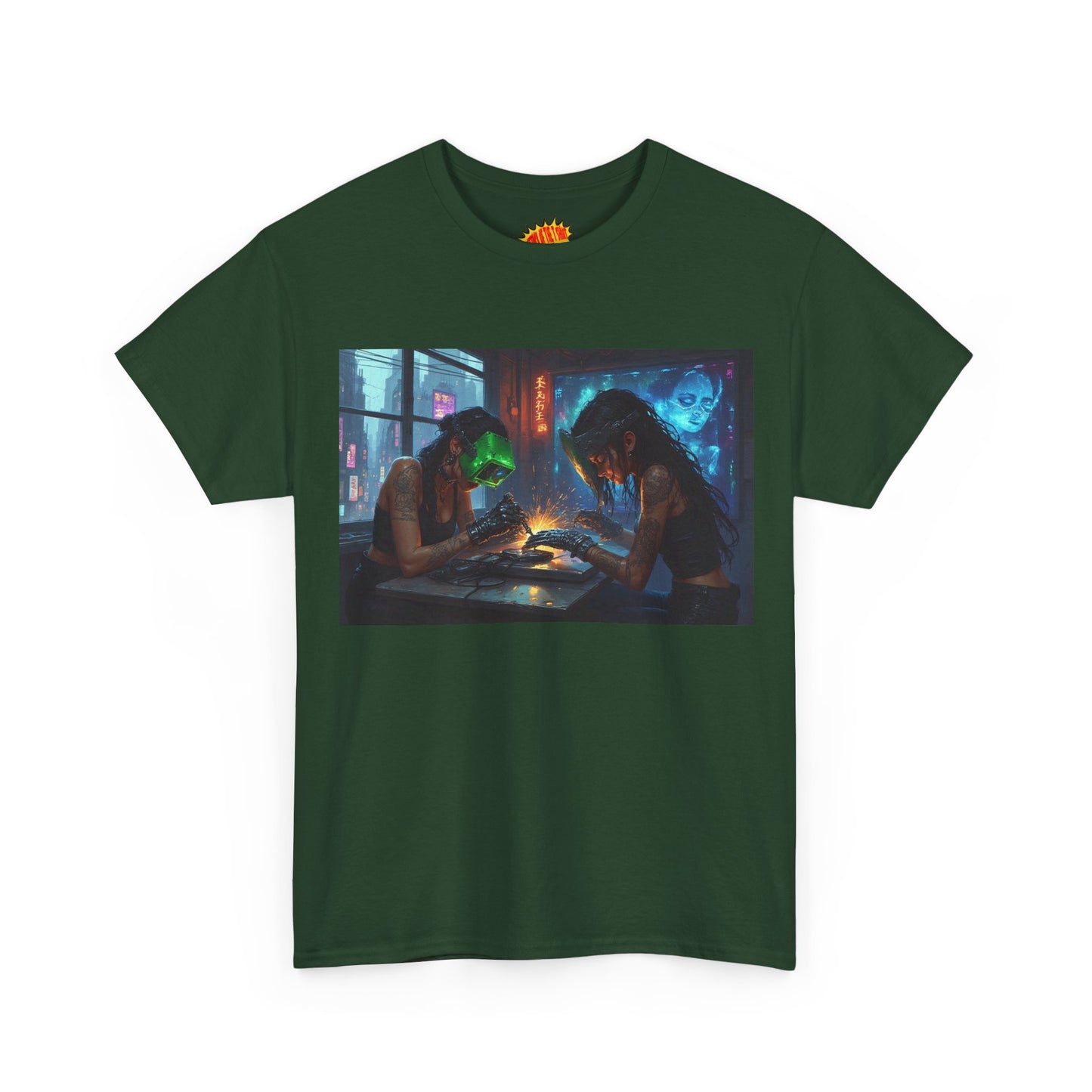Cyberpunk Robot Nail Salon T-Shirt *Multiple Colors*