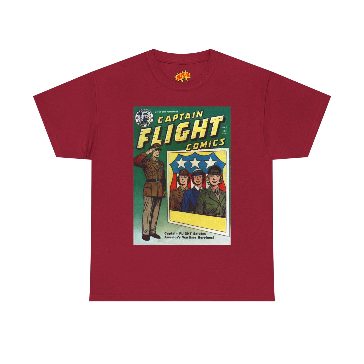 Captain Flight September Comic Tee Shirt *Multiple Colors*