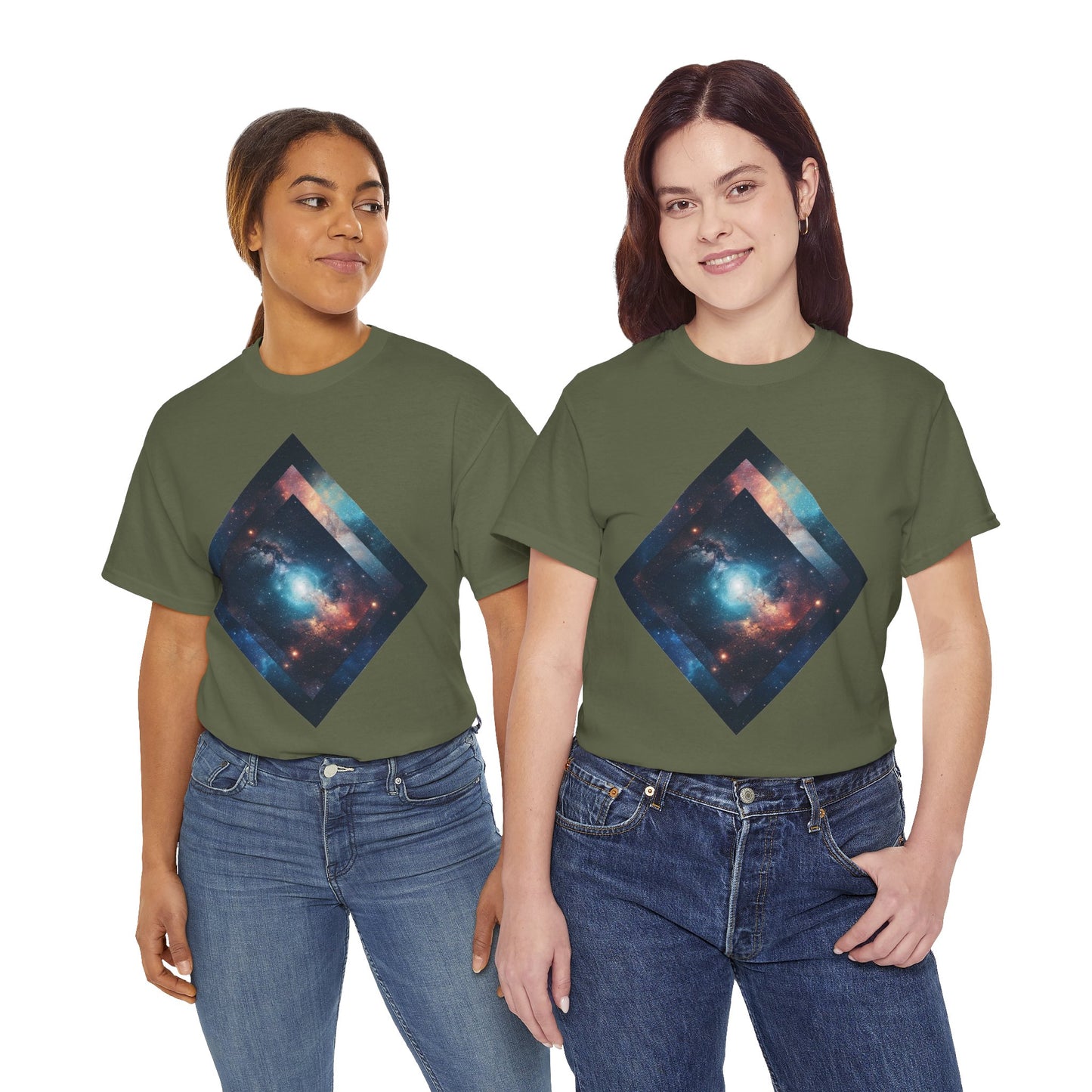 Diamond Galaxy Art Graphic Tee Shirt *Multiple Colors*
