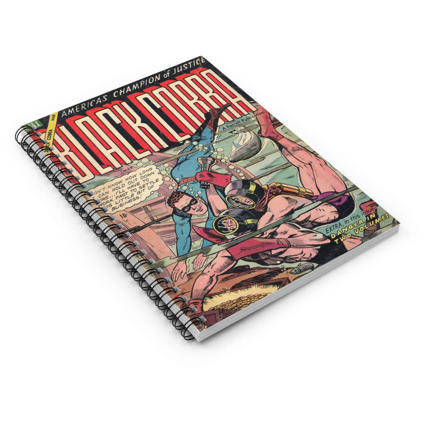 Black Cobra March Comic Spiral Notebook