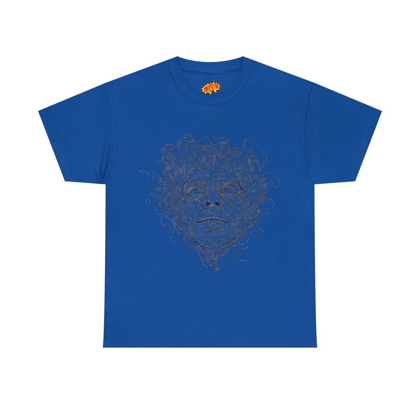 Human Face Line Drawing Graphic Art Tee Shirt *Multiple Colors*