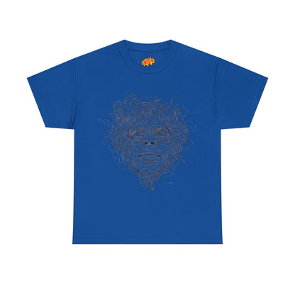 Human Face Line Drawing Graphic Art Tee Shirt