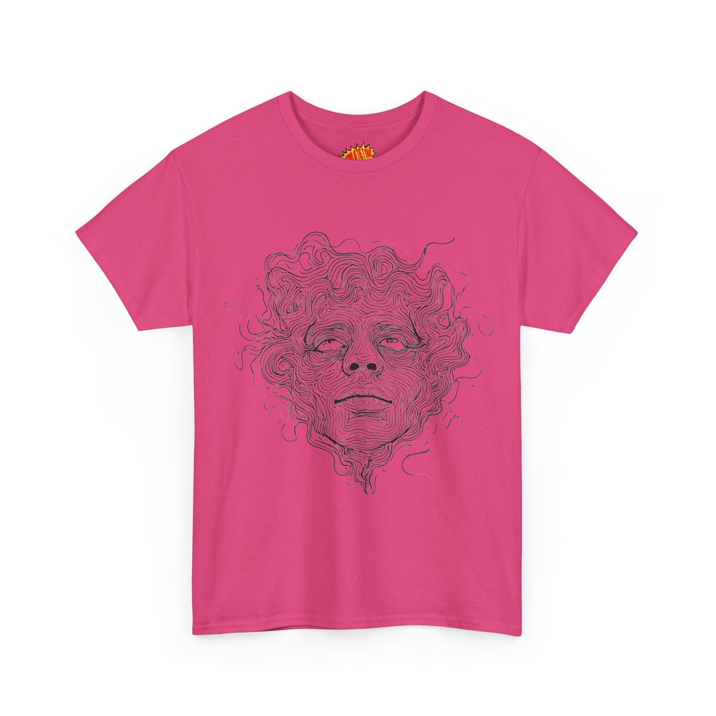 Human Face Line Drawing Graphic Art Tee Shirt *Multiple Colors*