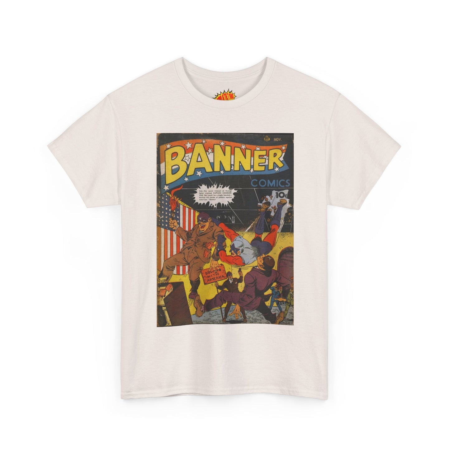 Banner Nov. Comic Tee Shirt *Multiple Colors*