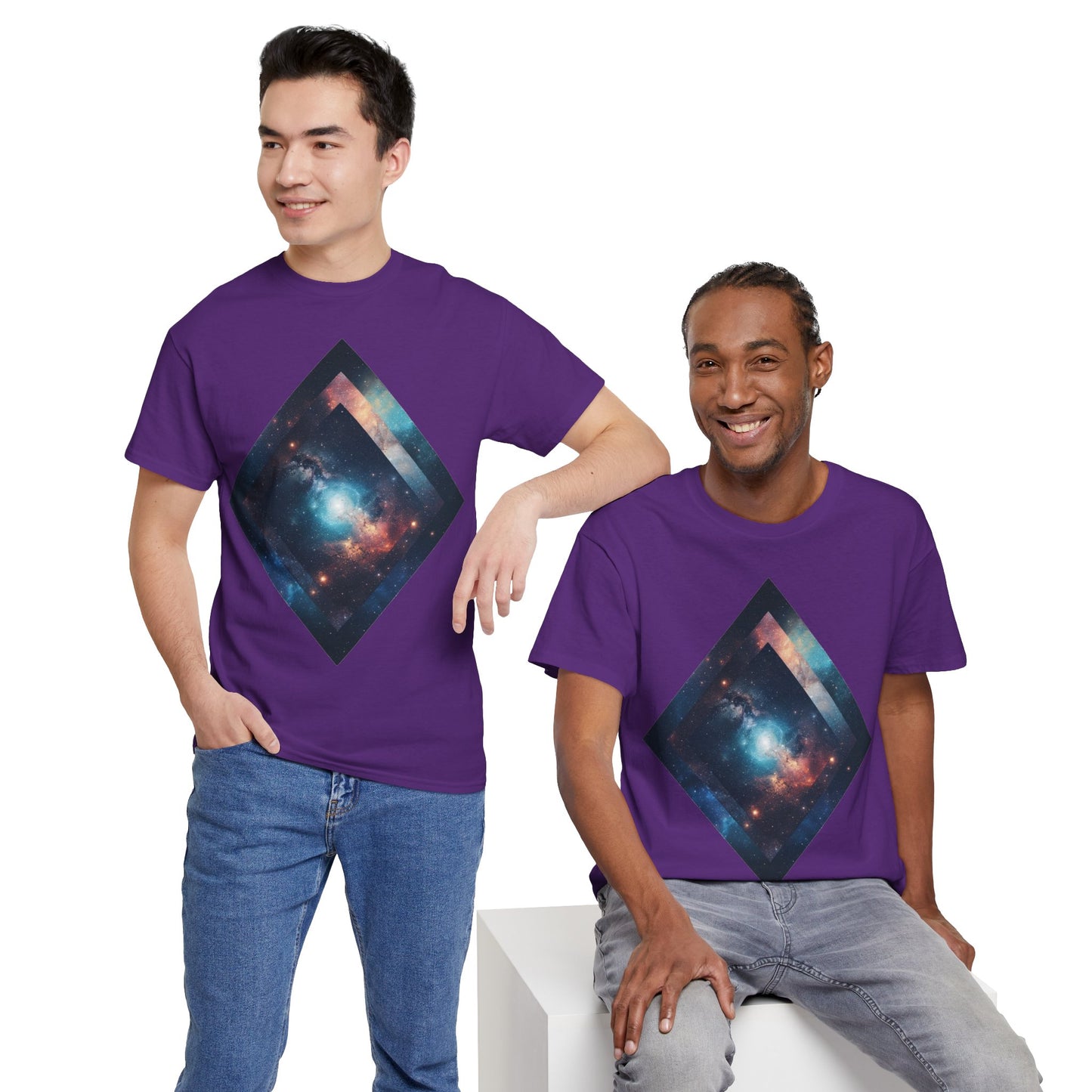 Diamond Galaxy Art Graphic Tee Shirt *Multiple Colors*