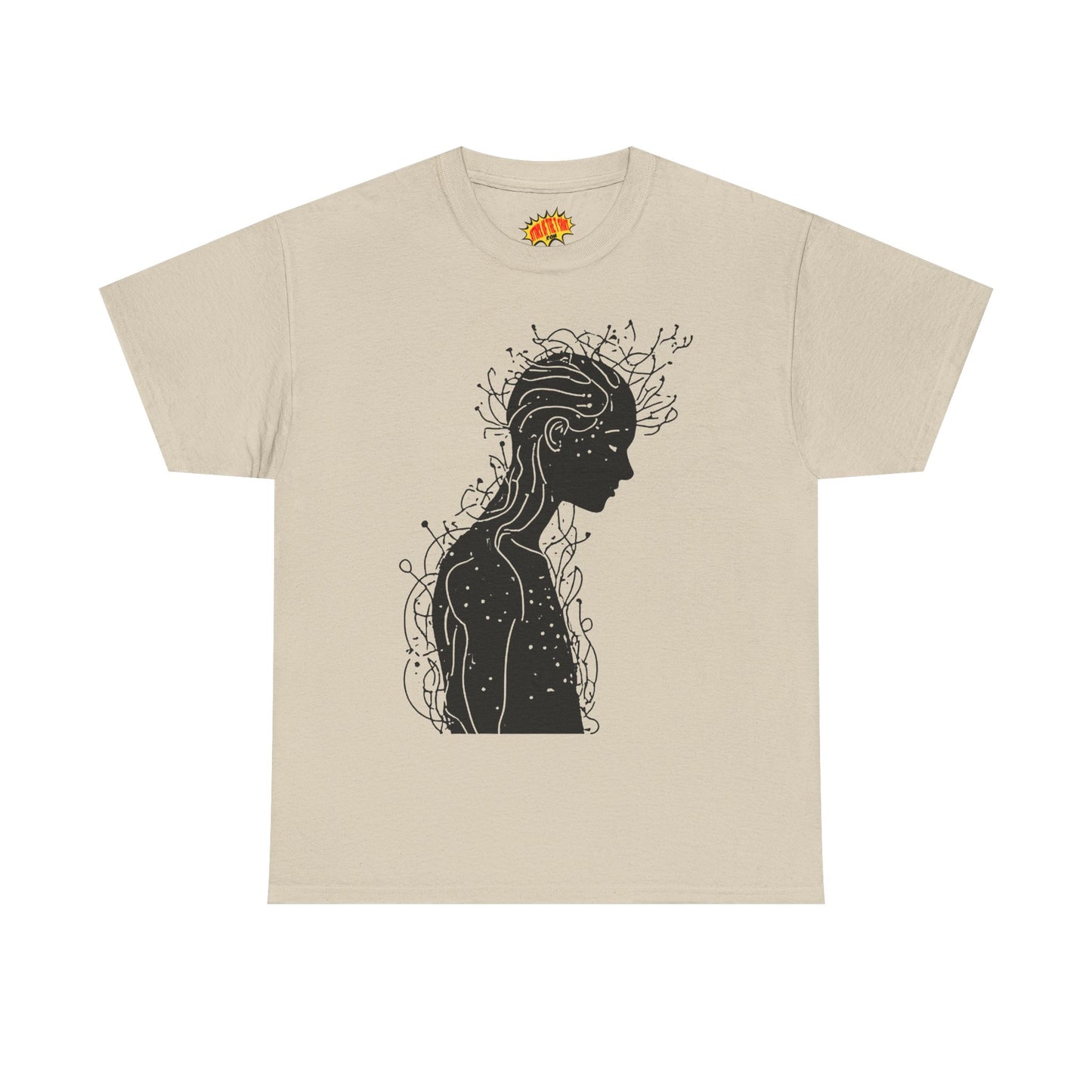 Human Silhouette Line Drawing Graphic Art Tee Shirt *Multiple Colors*