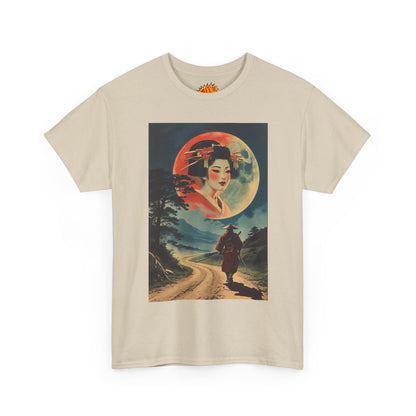 Walking Samurai w/Full Moon Woman T-Shirt