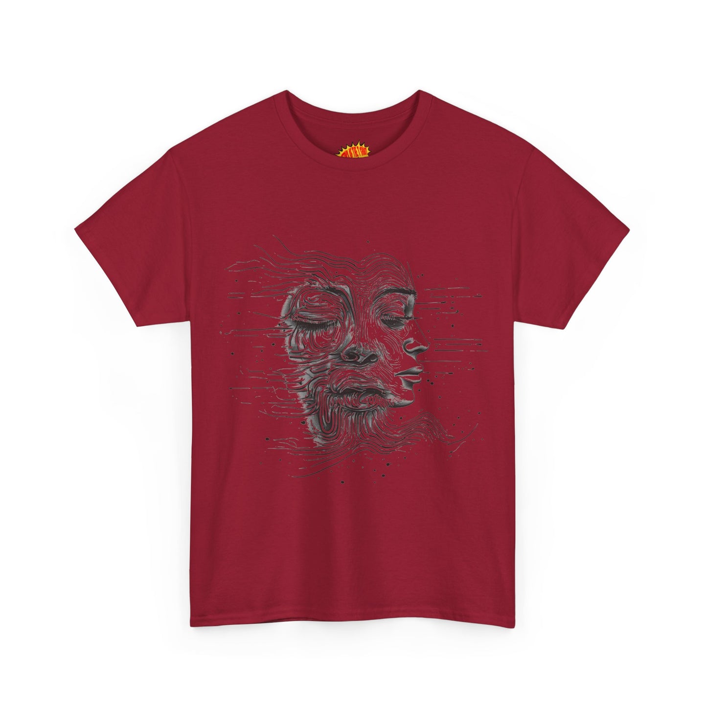 Line Drawing Graphic Art Faces Tee Shirt *Multiple Colors*