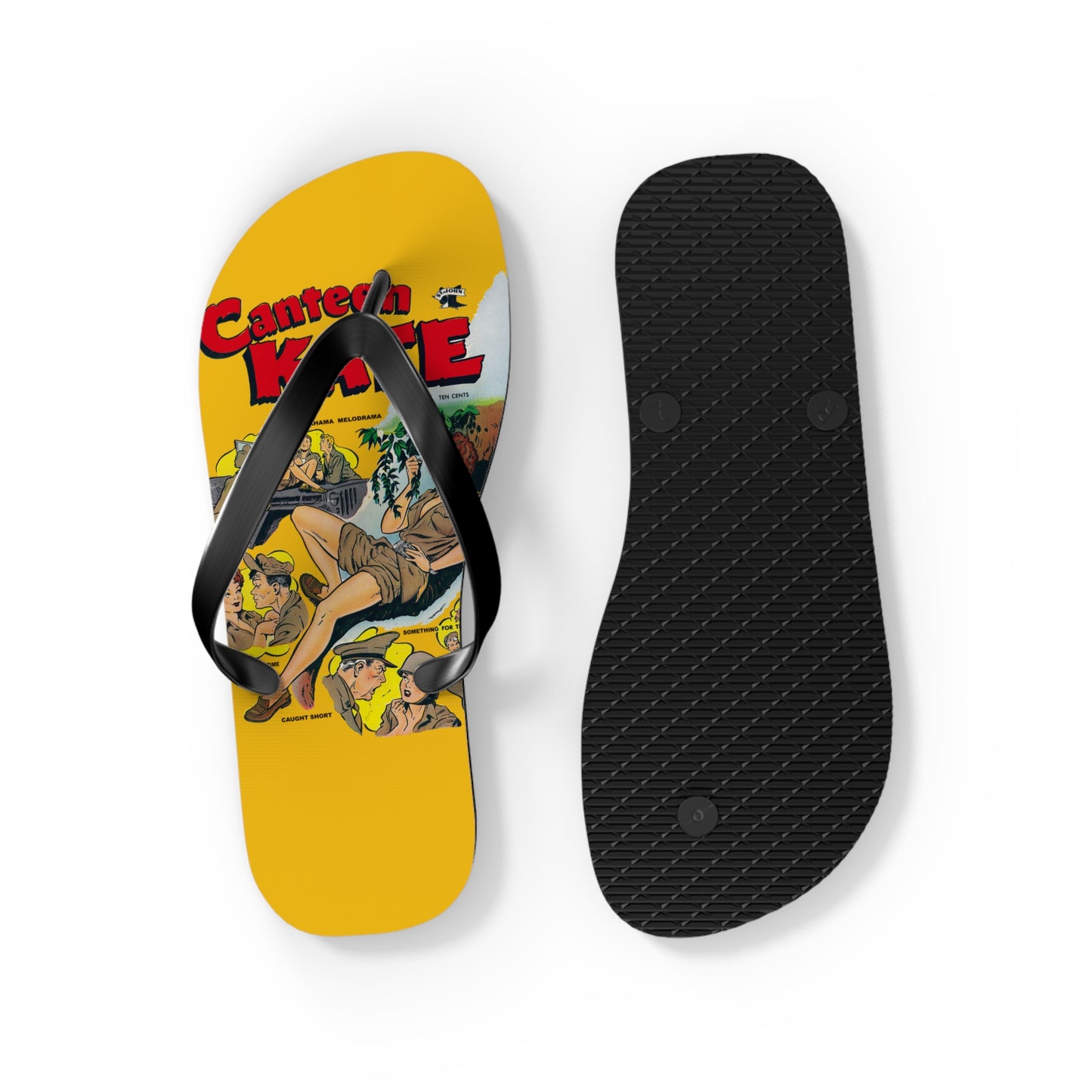Canteen Kate #1 Flip Flops Yellow *Multiple Sizes Available*