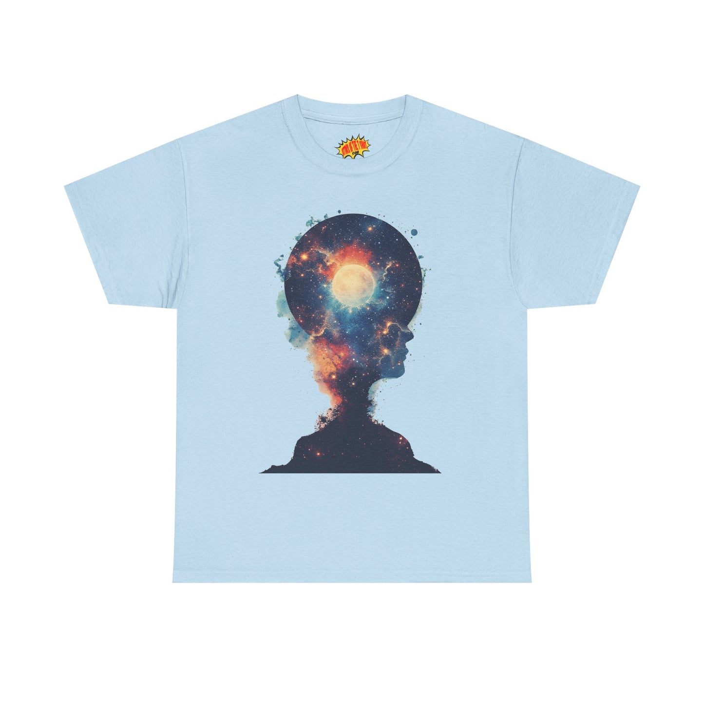 Abstract Galaxy Nebula Art w/Face Graphic Tee Shirt *Multiple Colors*