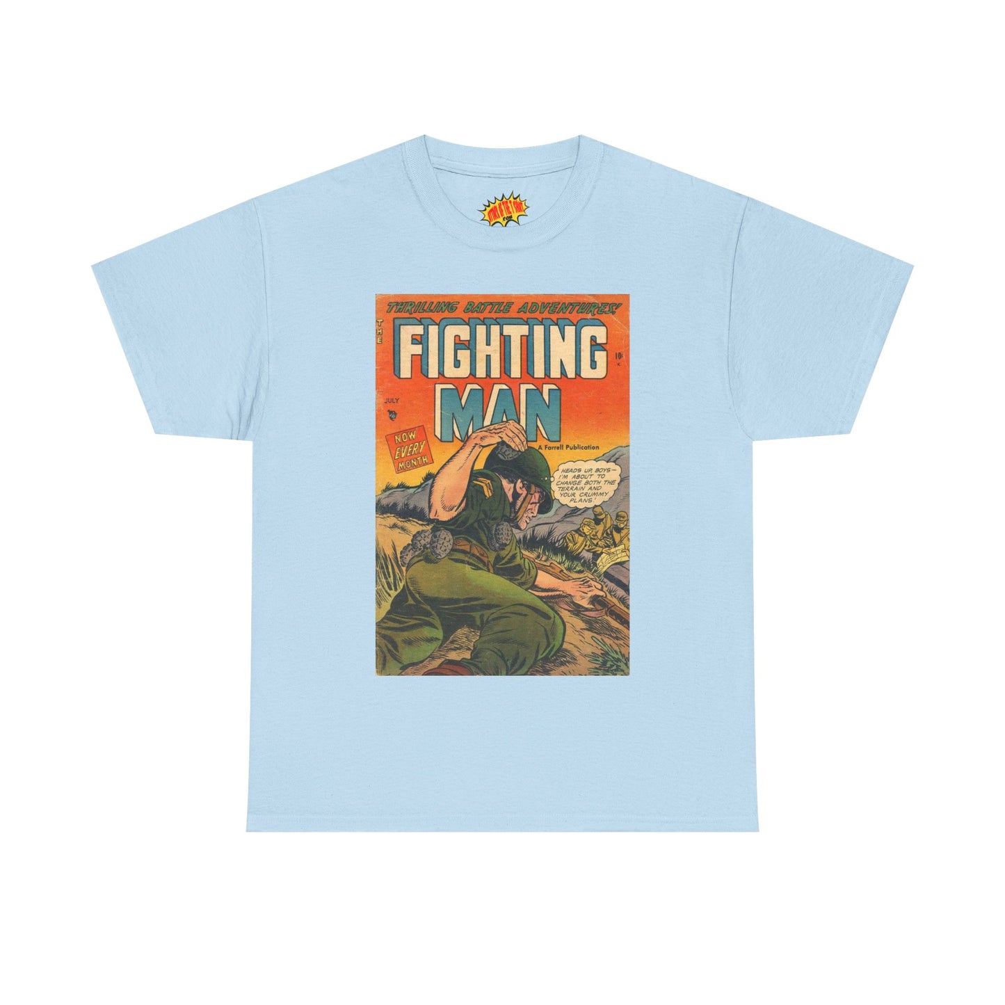 The Fighting Man July Comic Tee Shirt *Multiple Colors*