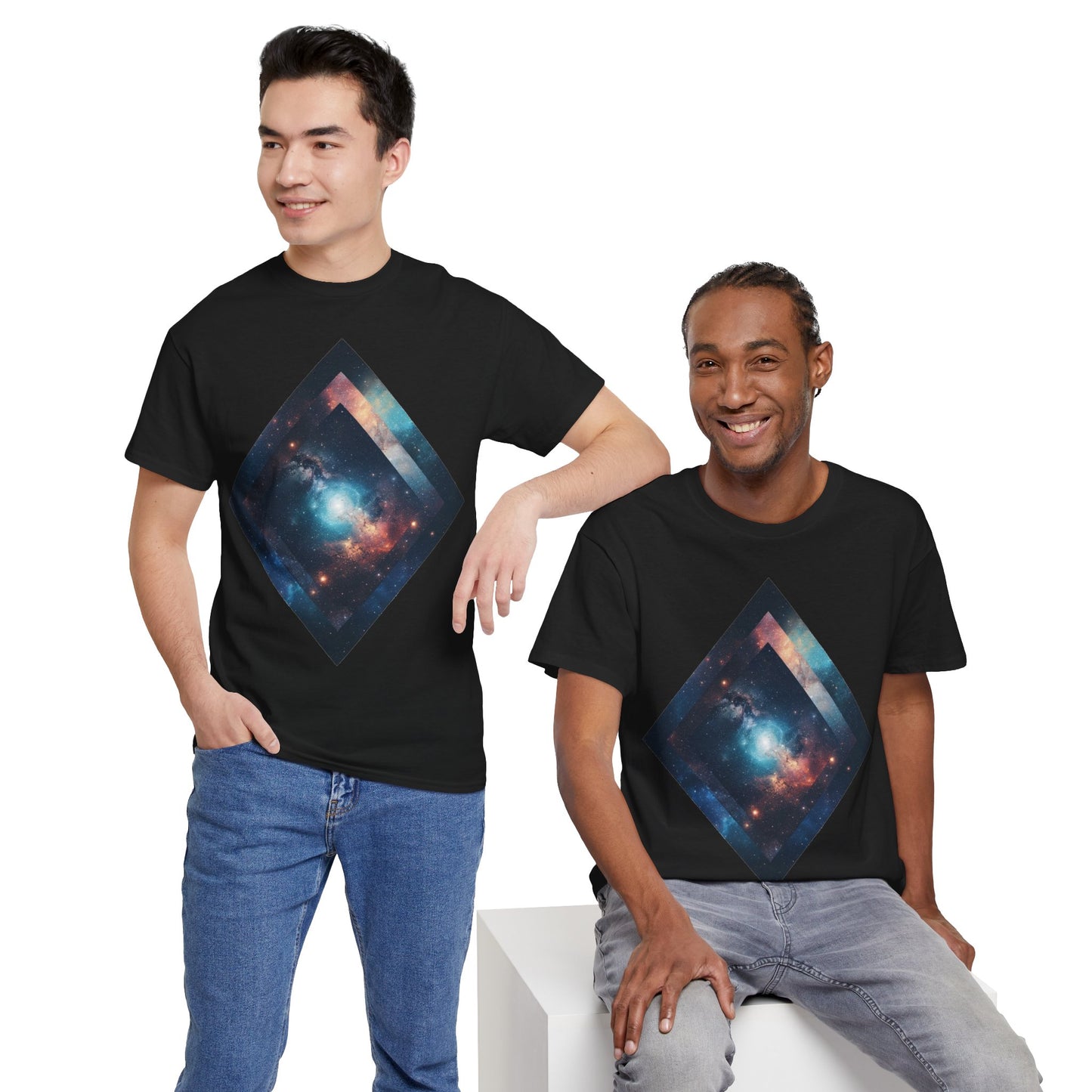 Diamond Galaxy Art Graphic Tee Shirt *Multiple Colors*