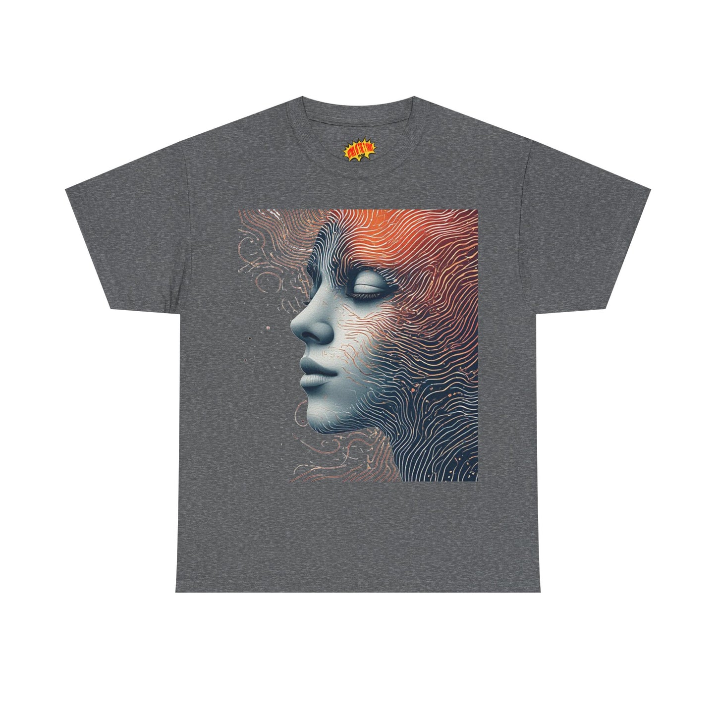 Graphic Art Face Tee Shirt *Multiple Colors*